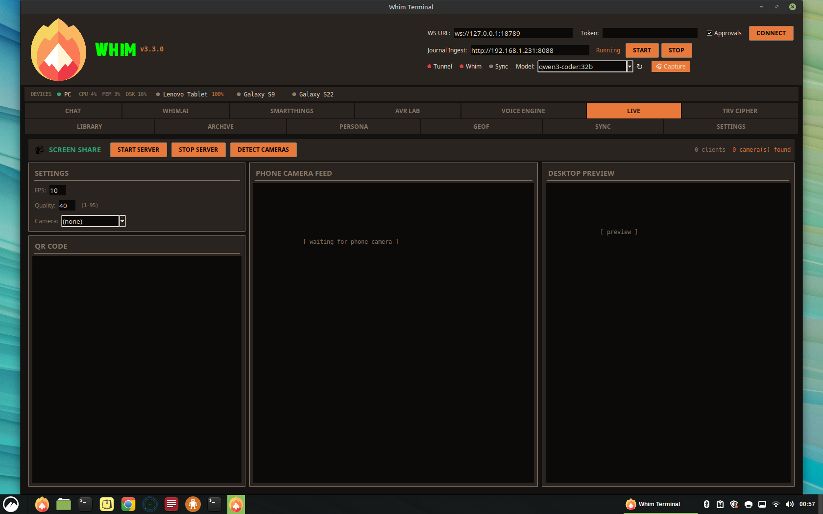 Screen Share / Live Desktop Tab