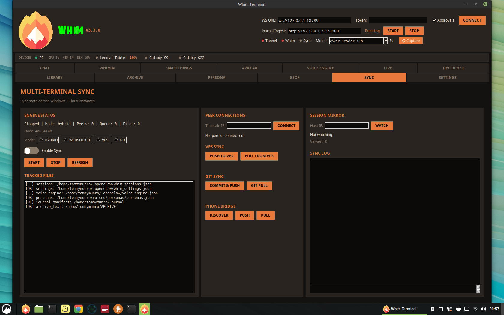 Multi-Terminal Sync Desktop Tab