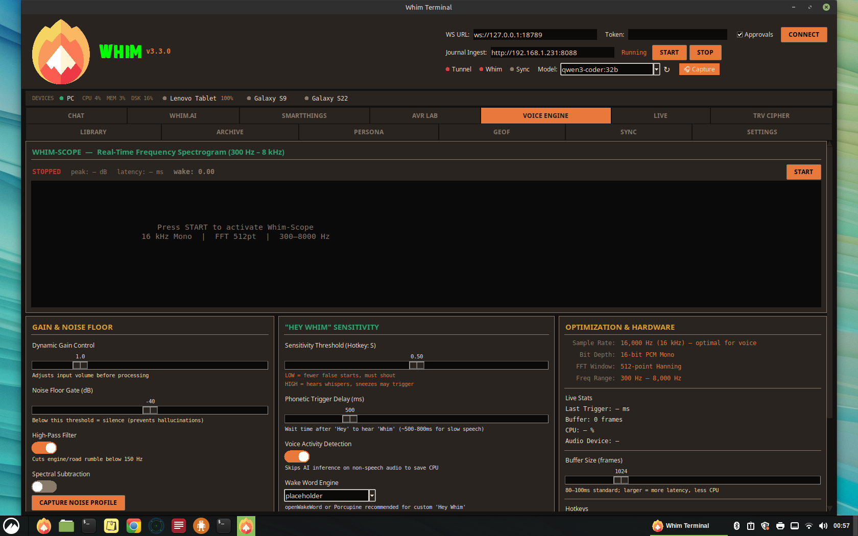 Voice Engine Desktop Tab