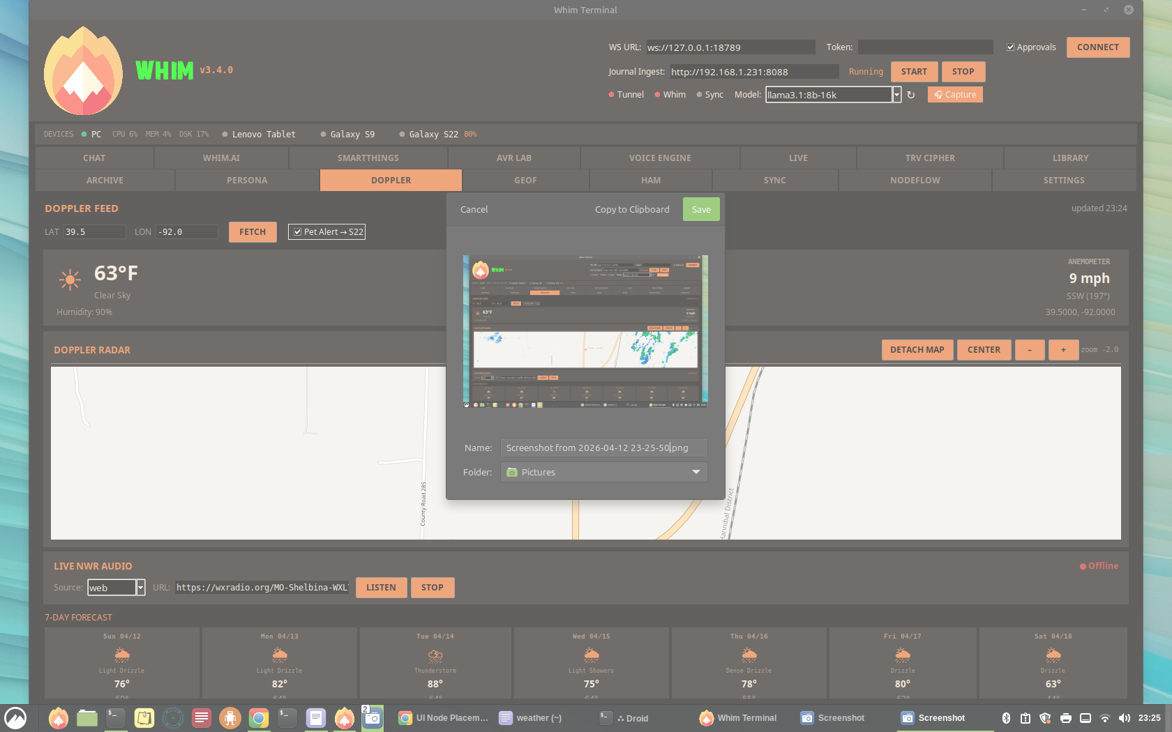 Doppler Desktop Tab