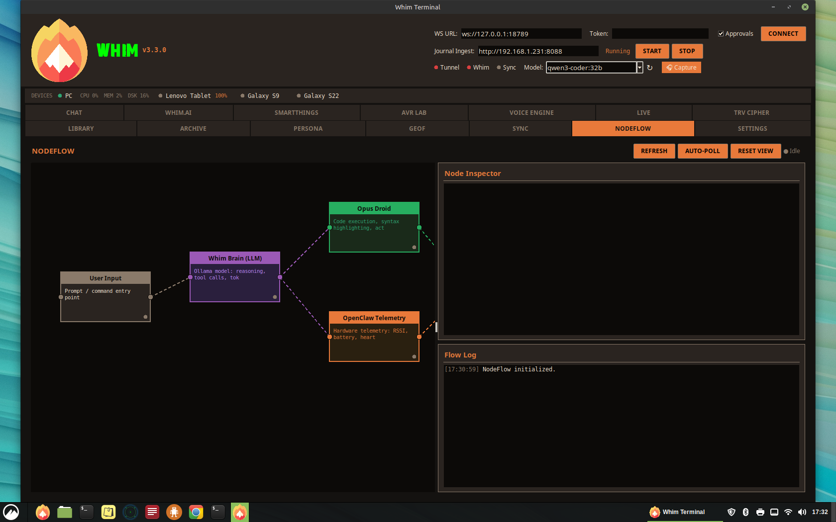 NodeFlow Desktop Tab